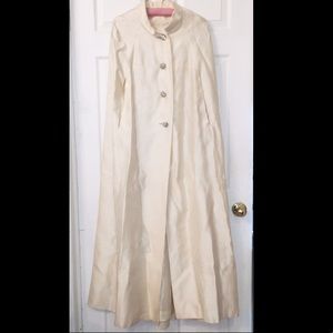 AMAZING Saks 5th Ave vintage silk rhinestone cape